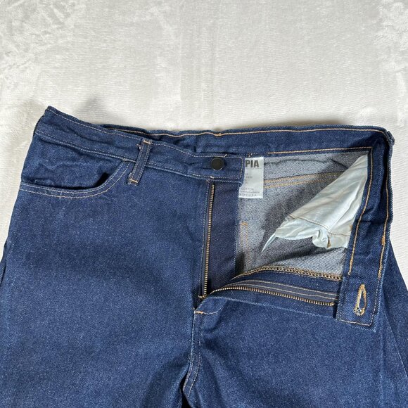 CALPIA Jeans Men Size W34 L30 Reflective Visibility Safe 100% Cotton Made in USA - Picture 6 of 9